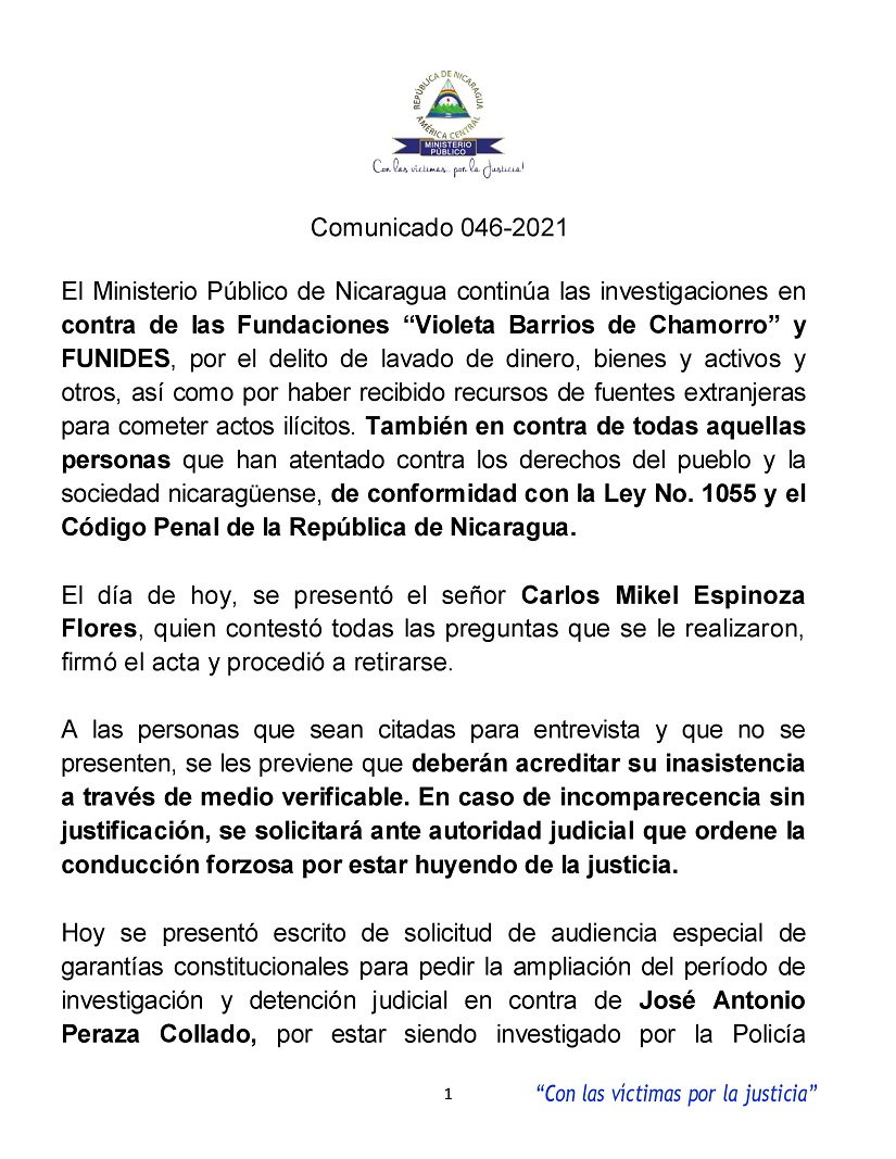 COMUNICADO